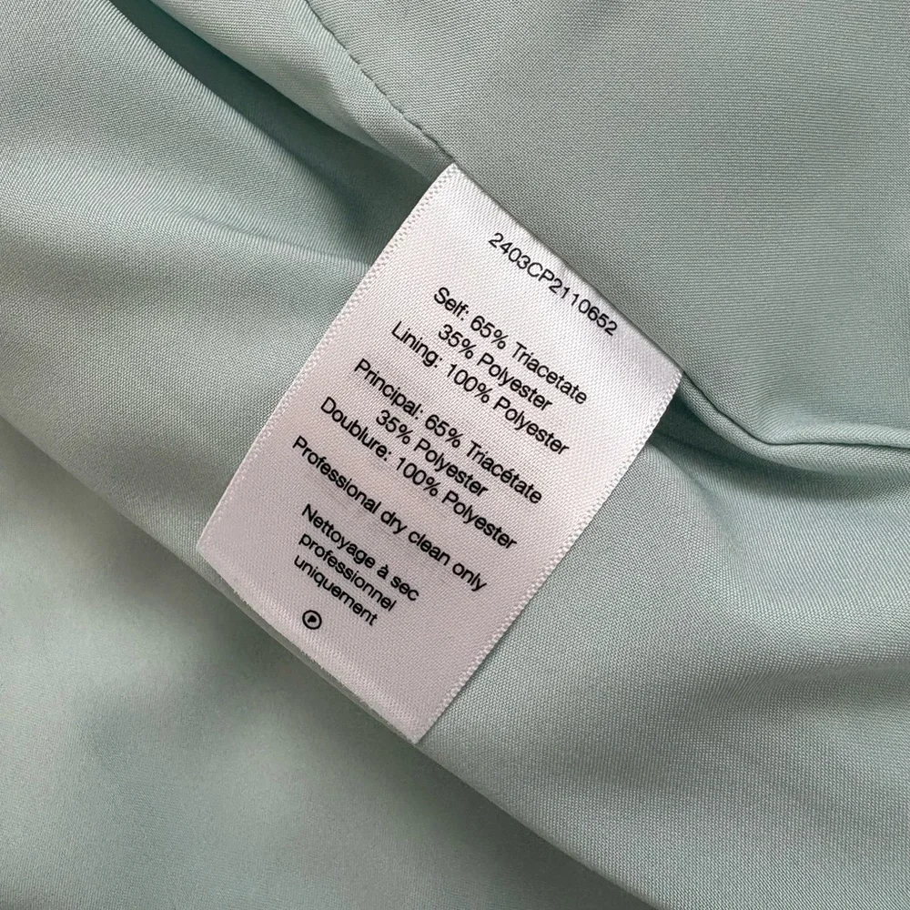 Veronica Beard sea mist double breasted Becca Vest, career, preppy, sz 10 - Picture 7 of 8